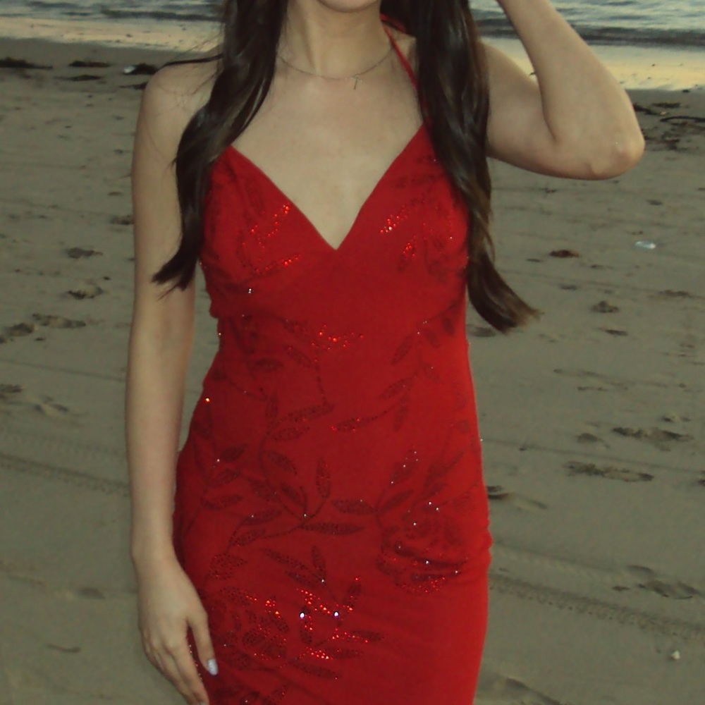 Windsor sexy Red Sequin Dress
